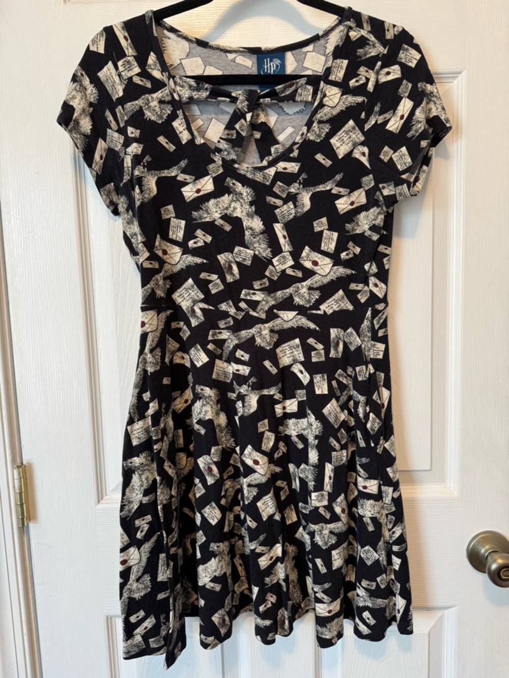 Harry Potter Black Hedwig Mini Dress